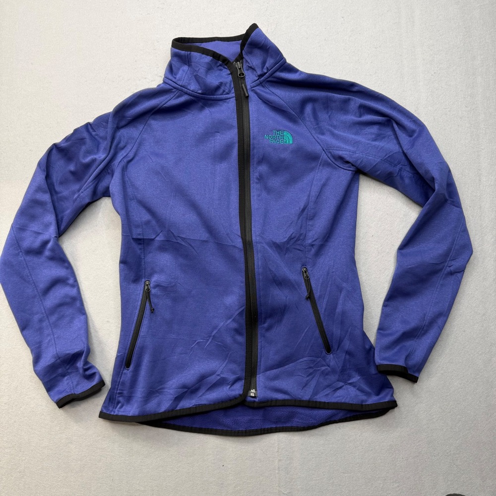 The North Face Arcata Full Zip Jacket Womens Small Purple Blue Fleece NF0A2VG5